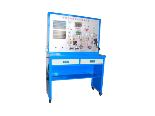 新能源汽車教學(xué)設(shè)備系列中的太陽能電動汽車示教板(圖1) 太陽能電池仿真示教板